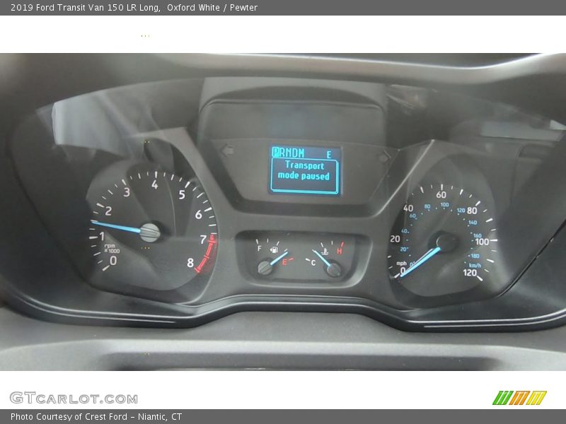 Oxford White / Pewter 2019 Ford Transit Van 150 LR Long