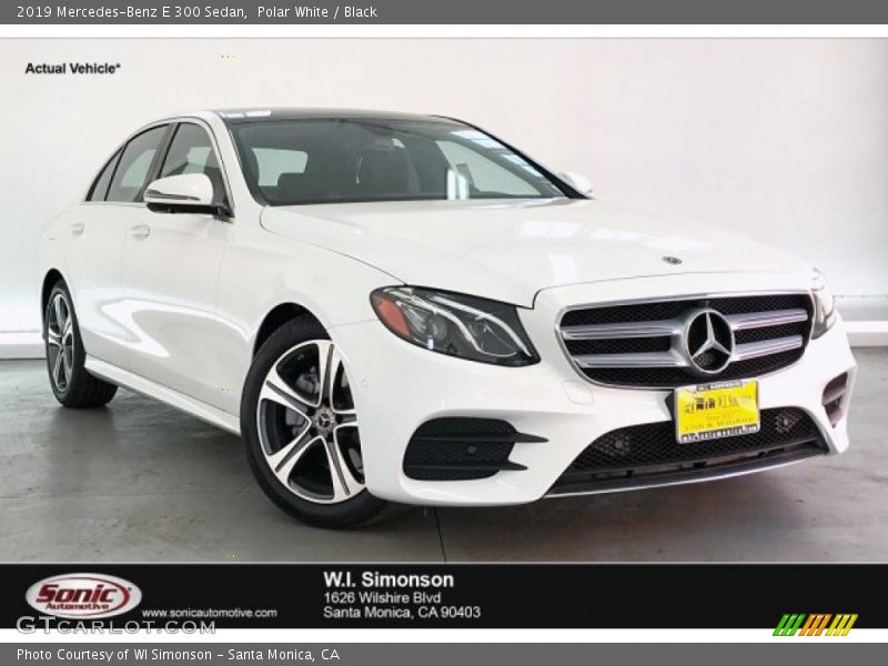 Polar White / Black 2019 Mercedes-Benz E 300 Sedan