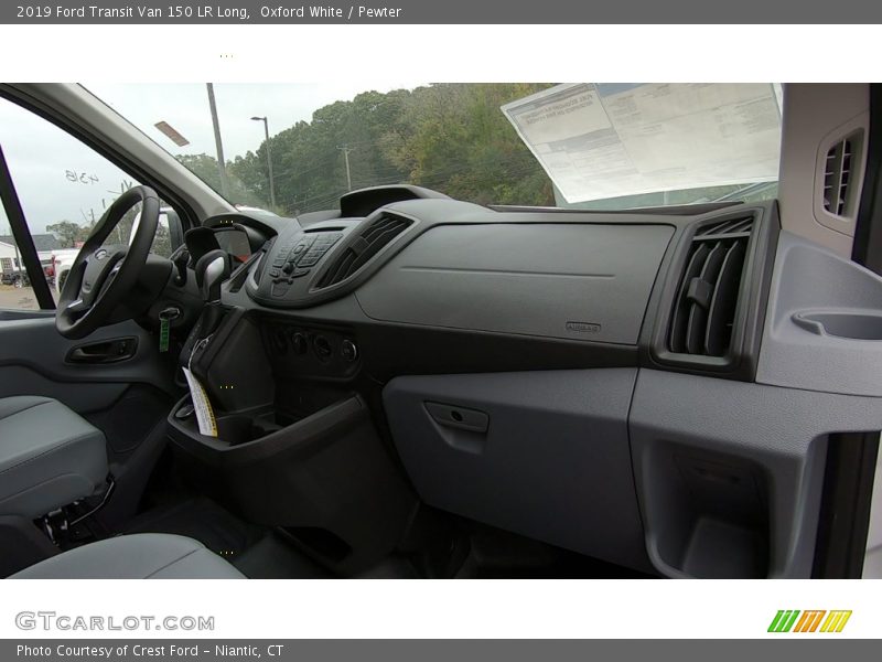 Oxford White / Pewter 2019 Ford Transit Van 150 LR Long