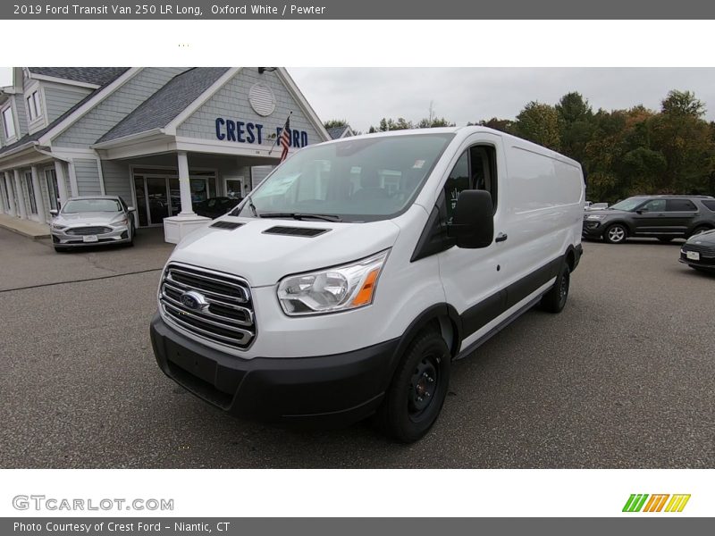 Oxford White / Pewter 2019 Ford Transit Van 250 LR Long