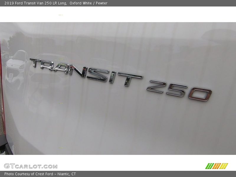 Oxford White / Pewter 2019 Ford Transit Van 250 LR Long