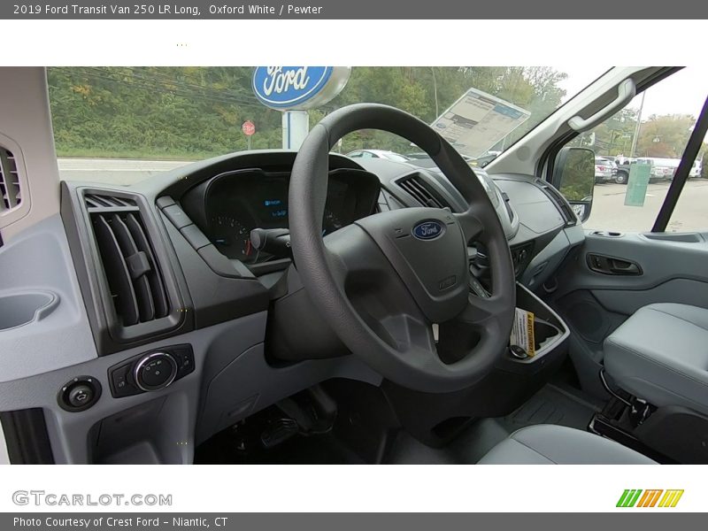 Oxford White / Pewter 2019 Ford Transit Van 250 LR Long