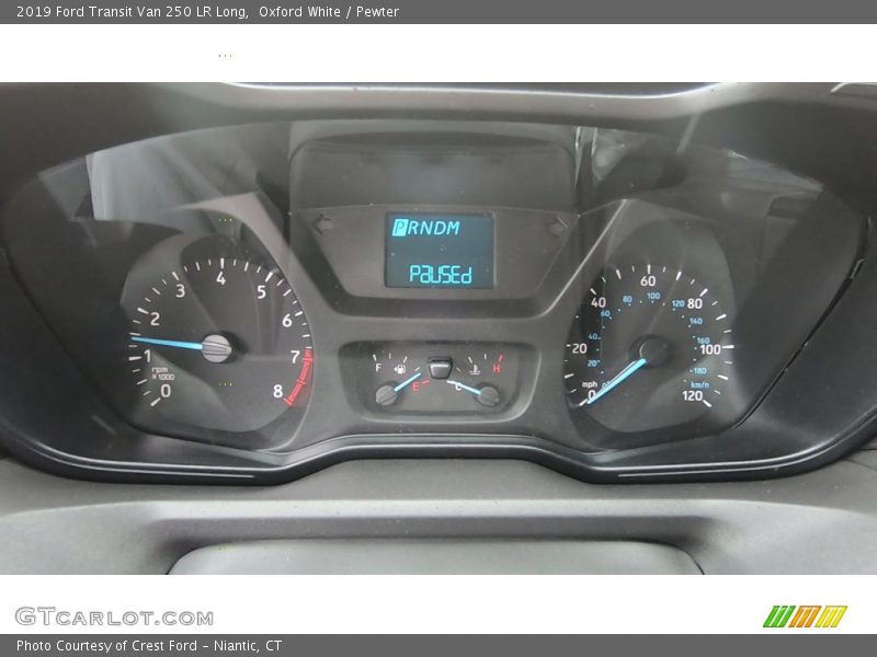 Oxford White / Pewter 2019 Ford Transit Van 250 LR Long