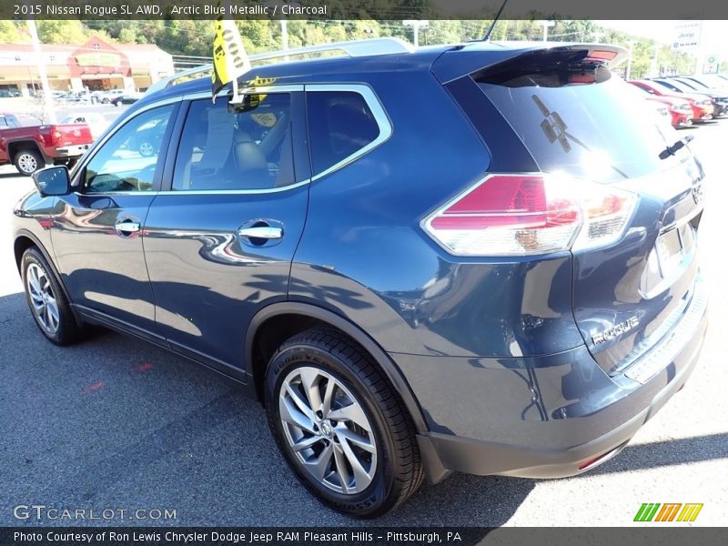 Arctic Blue Metallic / Charcoal 2015 Nissan Rogue SL AWD