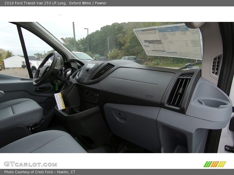 Oxford White / Pewter 2019 Ford Transit Van 250 LR Long