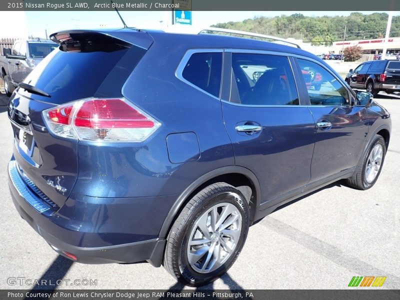 Arctic Blue Metallic / Charcoal 2015 Nissan Rogue SL AWD