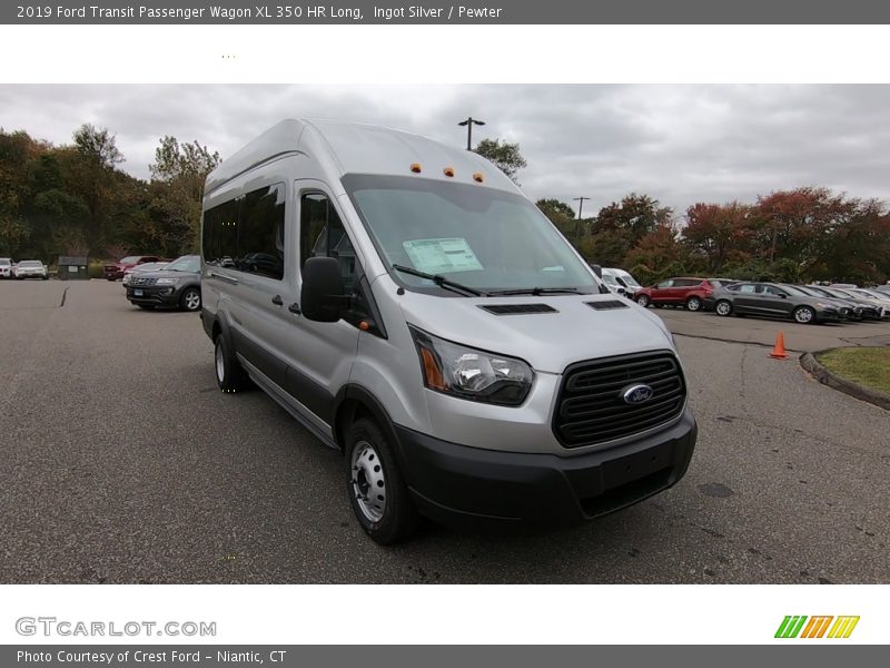 Ingot Silver / Pewter 2019 Ford Transit Passenger Wagon XL 350 HR Long