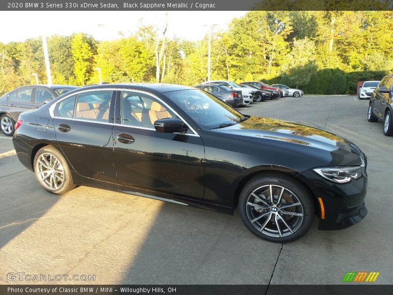 Black Sapphire Metallic / Cognac 2020 BMW 3 Series 330i xDrive Sedan