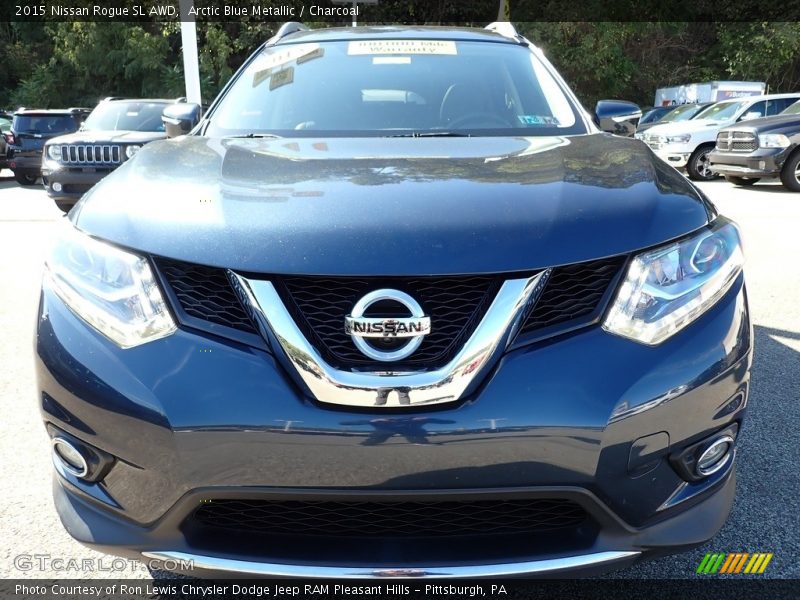 Arctic Blue Metallic / Charcoal 2015 Nissan Rogue SL AWD
