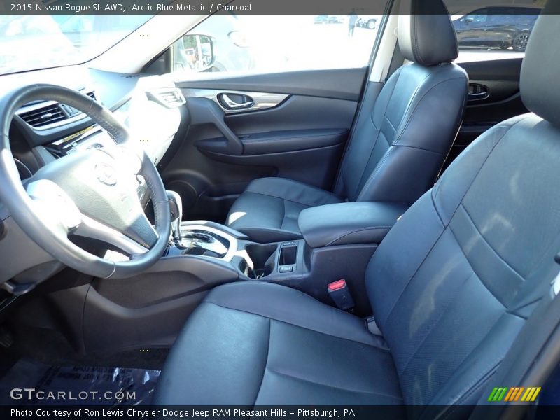 Arctic Blue Metallic / Charcoal 2015 Nissan Rogue SL AWD