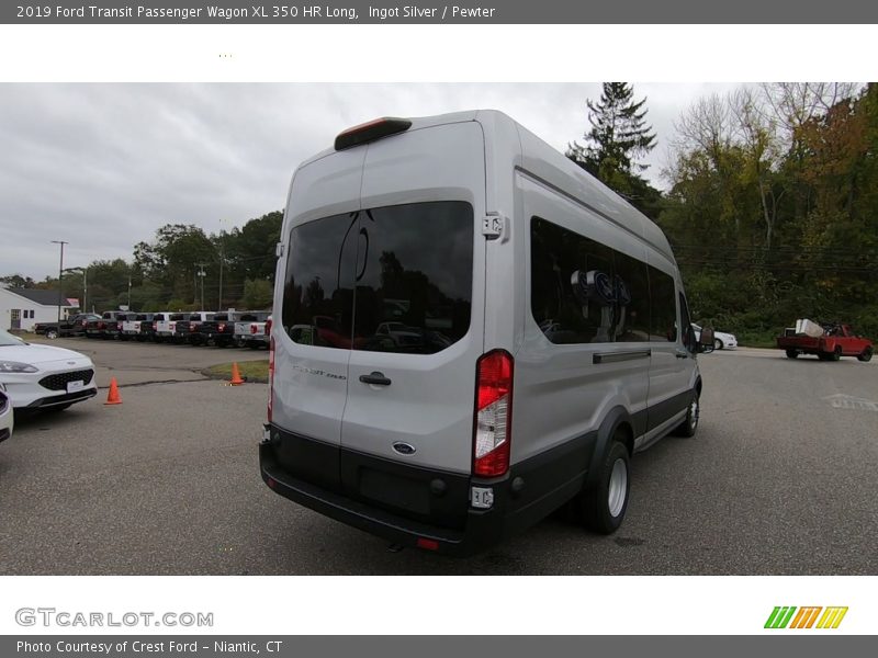 Ingot Silver / Pewter 2019 Ford Transit Passenger Wagon XL 350 HR Long