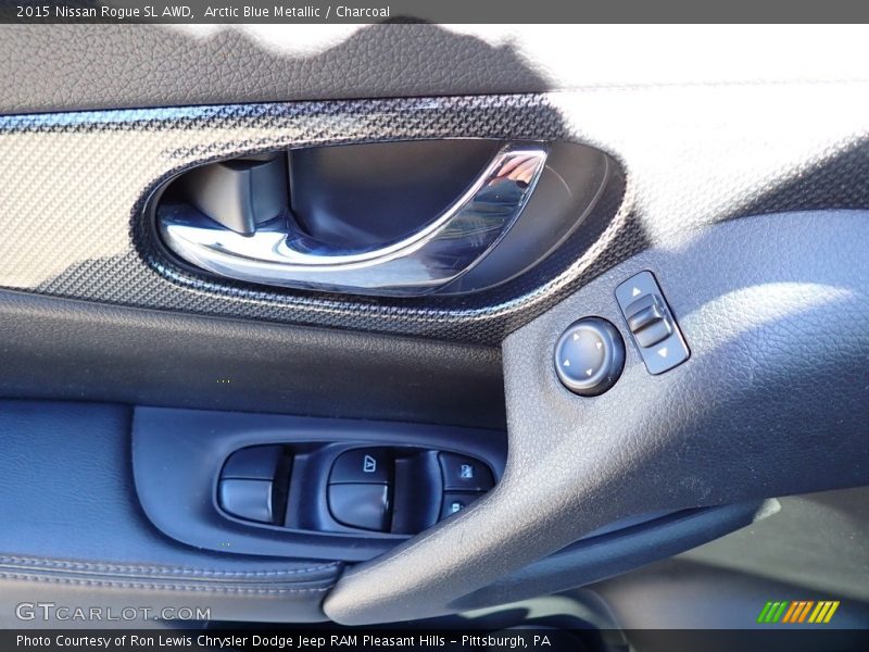Arctic Blue Metallic / Charcoal 2015 Nissan Rogue SL AWD