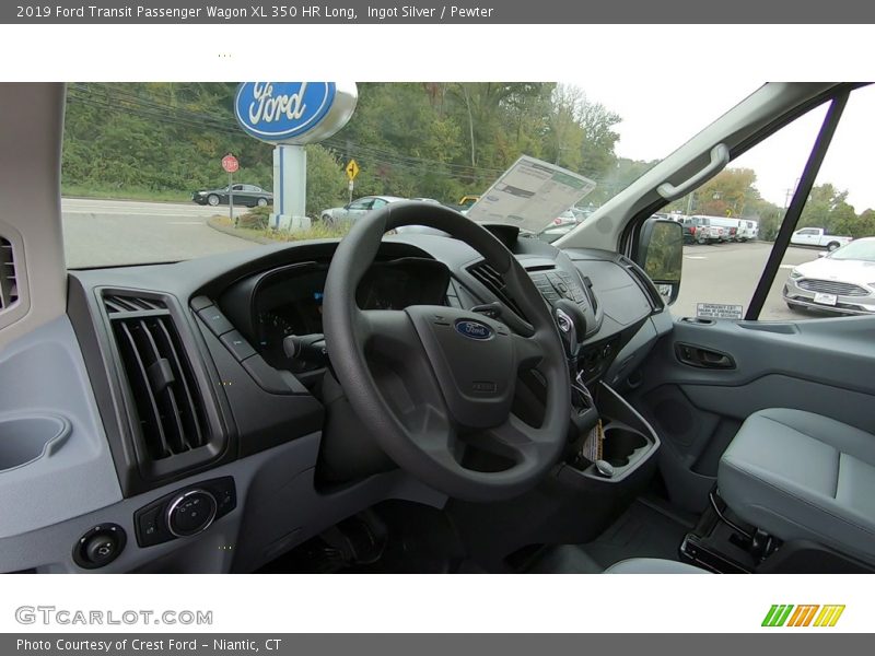 Ingot Silver / Pewter 2019 Ford Transit Passenger Wagon XL 350 HR Long