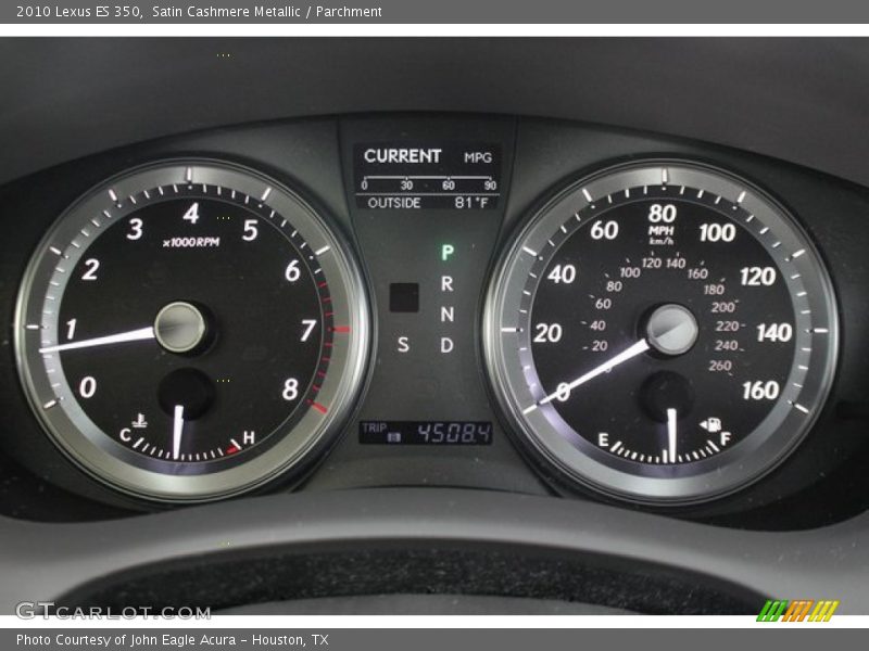 Satin Cashmere Metallic / Parchment 2010 Lexus ES 350