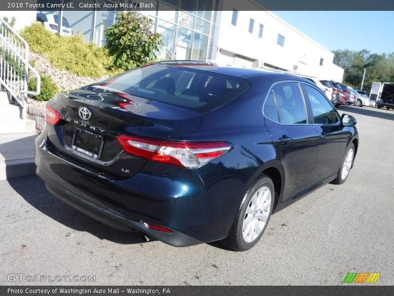 Galactic Aqua Mica / Black 2018 Toyota Camry LE