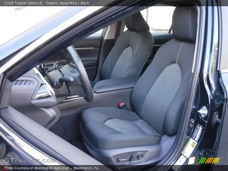 Galactic Aqua Mica / Black 2018 Toyota Camry LE