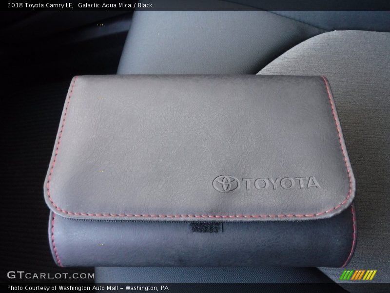 Galactic Aqua Mica / Black 2018 Toyota Camry LE