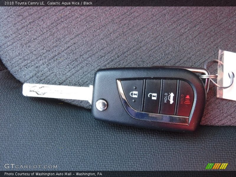 Galactic Aqua Mica / Black 2018 Toyota Camry LE