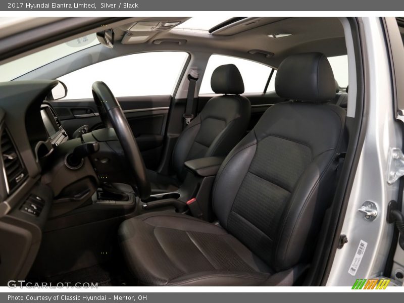 Silver / Black 2017 Hyundai Elantra Limited