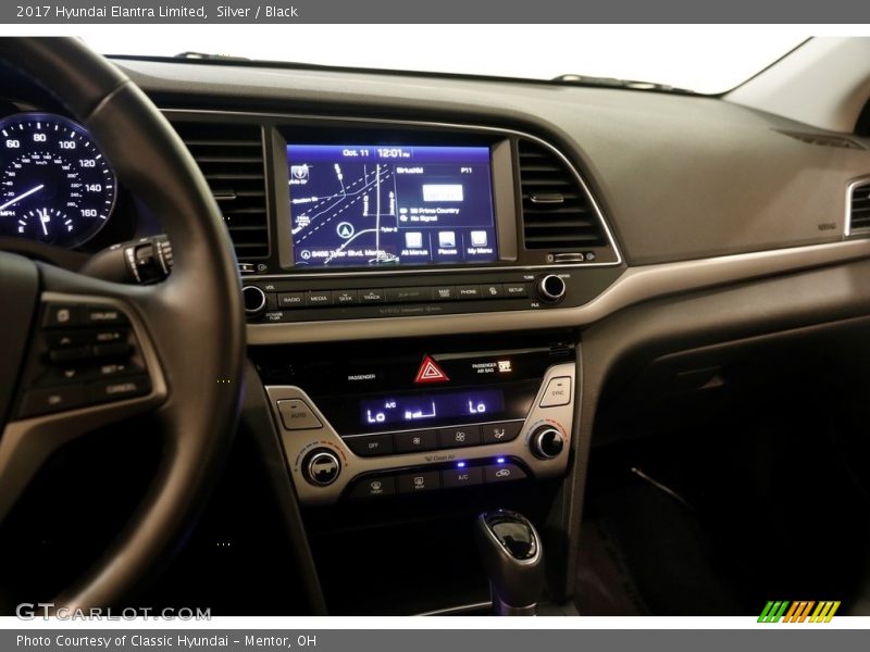 Silver / Black 2017 Hyundai Elantra Limited