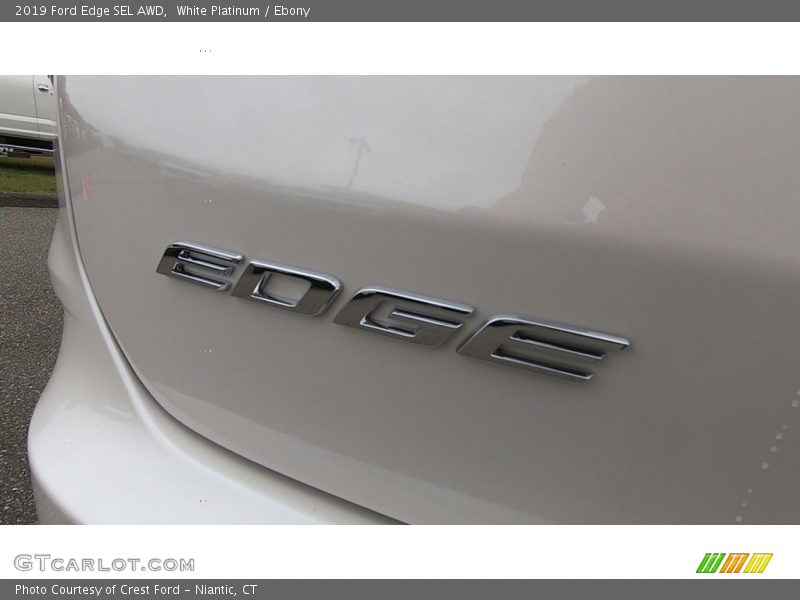 White Platinum / Ebony 2019 Ford Edge SEL AWD