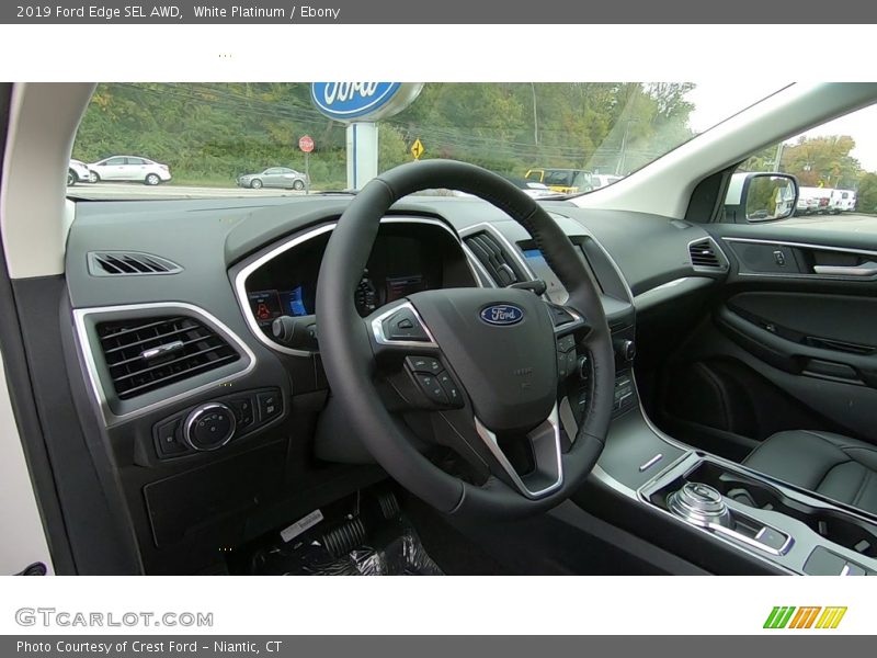 White Platinum / Ebony 2019 Ford Edge SEL AWD