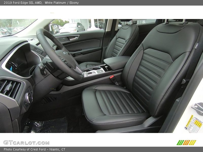 White Platinum / Ebony 2019 Ford Edge SEL AWD