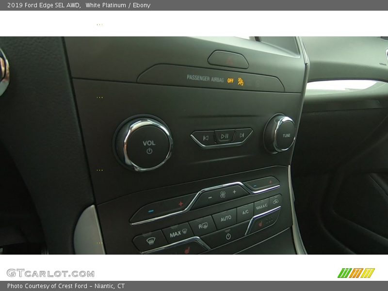 White Platinum / Ebony 2019 Ford Edge SEL AWD
