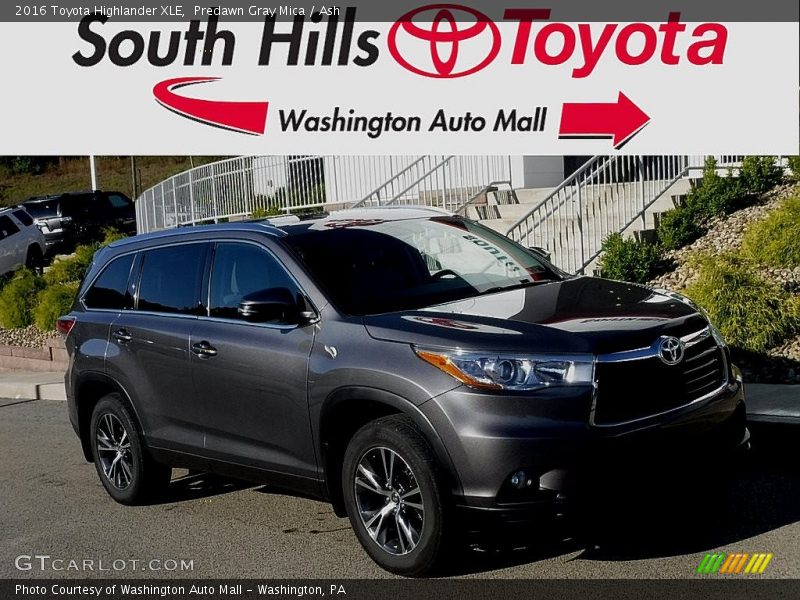 Predawn Gray Mica / Ash 2016 Toyota Highlander XLE