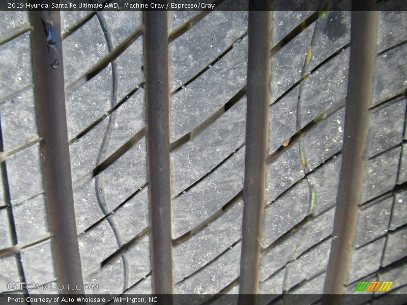 Machine Gray / Espresso/Gray 2019 Hyundai Santa Fe Ultimate AWD