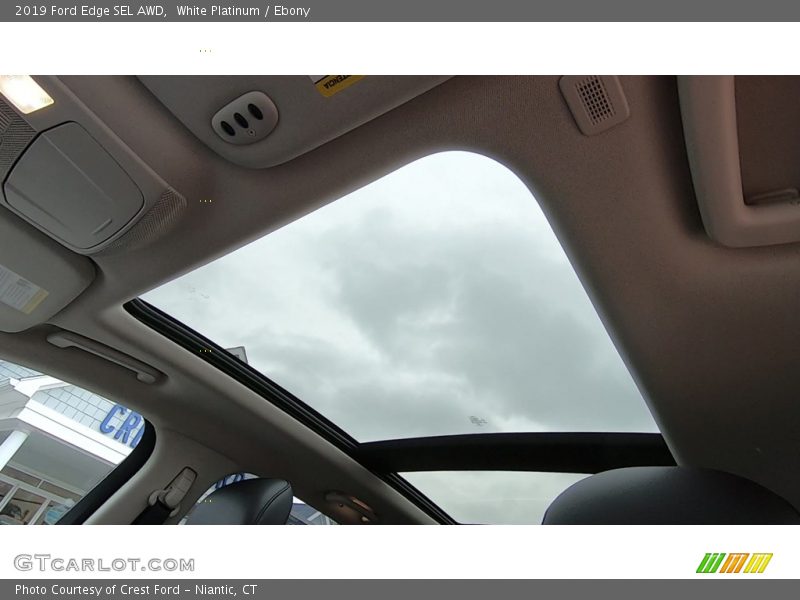 White Platinum / Ebony 2019 Ford Edge SEL AWD