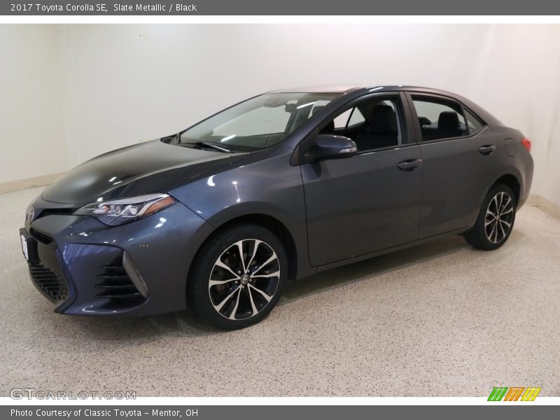 Slate Metallic / Black 2017 Toyota Corolla SE