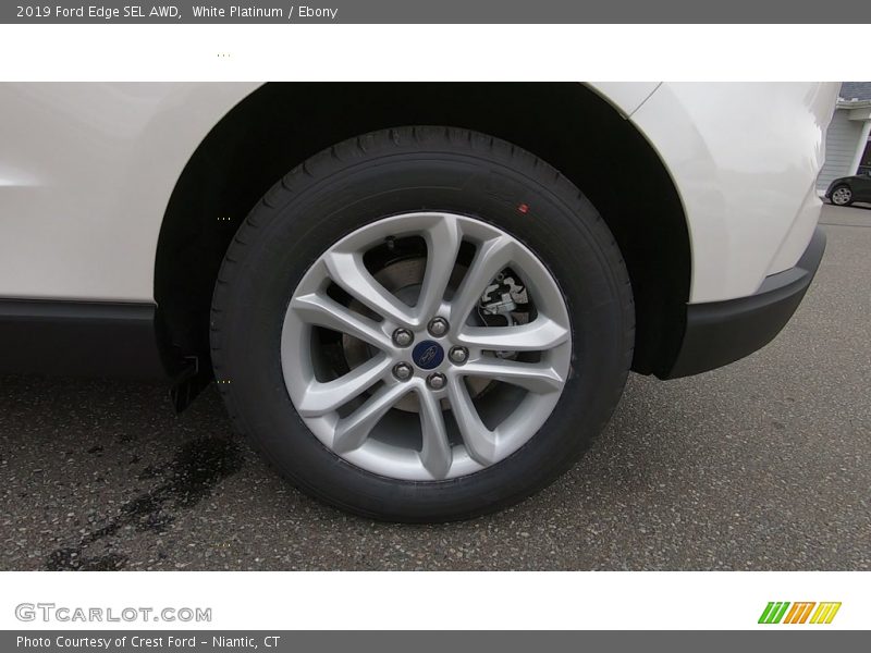 White Platinum / Ebony 2019 Ford Edge SEL AWD