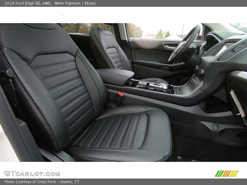 White Platinum / Ebony 2019 Ford Edge SEL AWD
