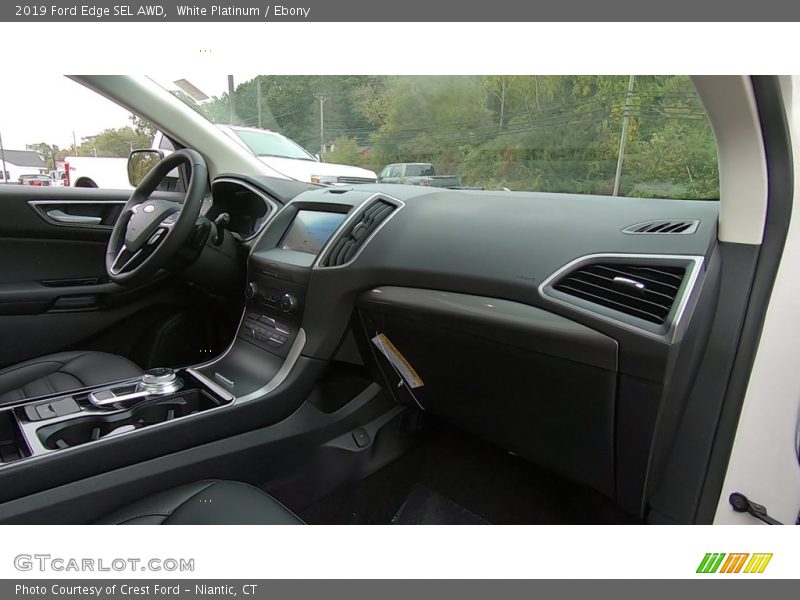 White Platinum / Ebony 2019 Ford Edge SEL AWD