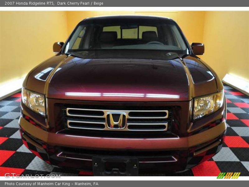 Dark Cherry Pearl / Beige 2007 Honda Ridgeline RTS