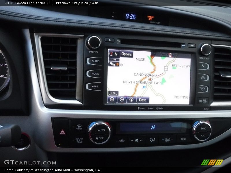 Predawn Gray Mica / Ash 2016 Toyota Highlander XLE