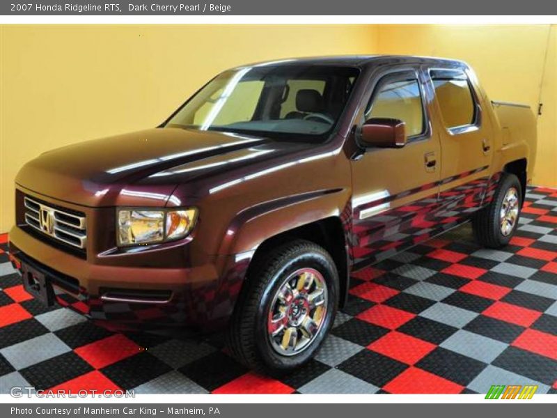 Dark Cherry Pearl / Beige 2007 Honda Ridgeline RTS
