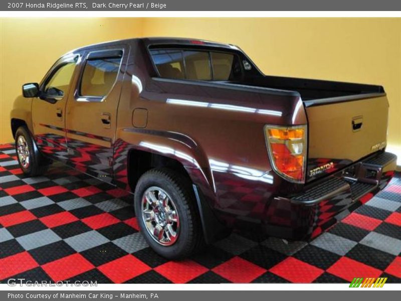 Dark Cherry Pearl / Beige 2007 Honda Ridgeline RTS