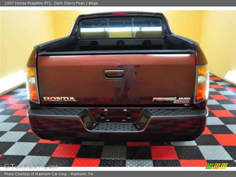 Dark Cherry Pearl / Beige 2007 Honda Ridgeline RTS