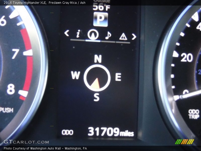 Predawn Gray Mica / Ash 2016 Toyota Highlander XLE