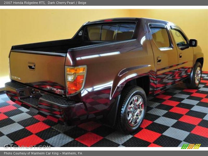 Dark Cherry Pearl / Beige 2007 Honda Ridgeline RTS