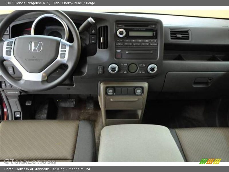 Dark Cherry Pearl / Beige 2007 Honda Ridgeline RTS