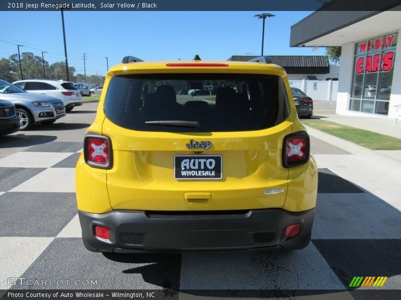 Solar Yellow / Black 2018 Jeep Renegade Latitude