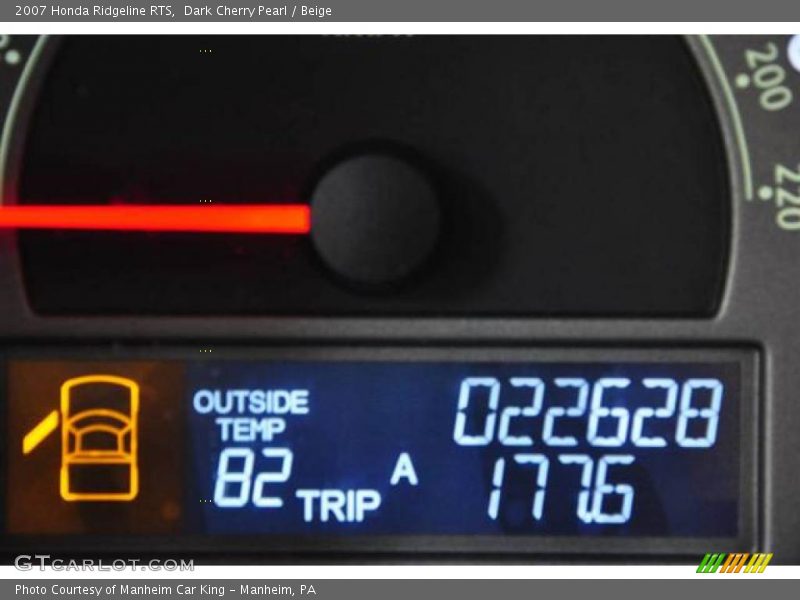 Dark Cherry Pearl / Beige 2007 Honda Ridgeline RTS