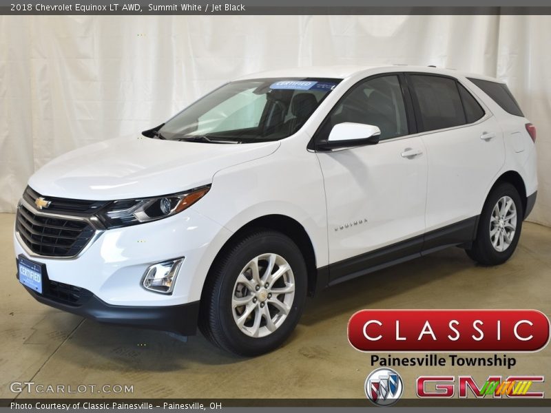 Summit White / Jet Black 2018 Chevrolet Equinox LT AWD