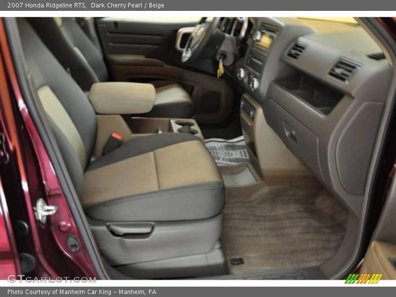 Dark Cherry Pearl / Beige 2007 Honda Ridgeline RTS