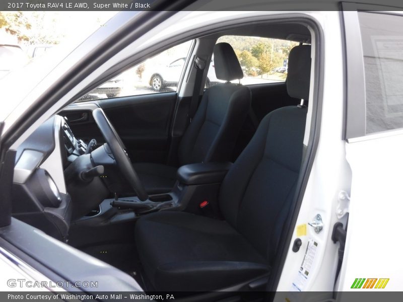 Super White / Black 2017 Toyota RAV4 LE AWD