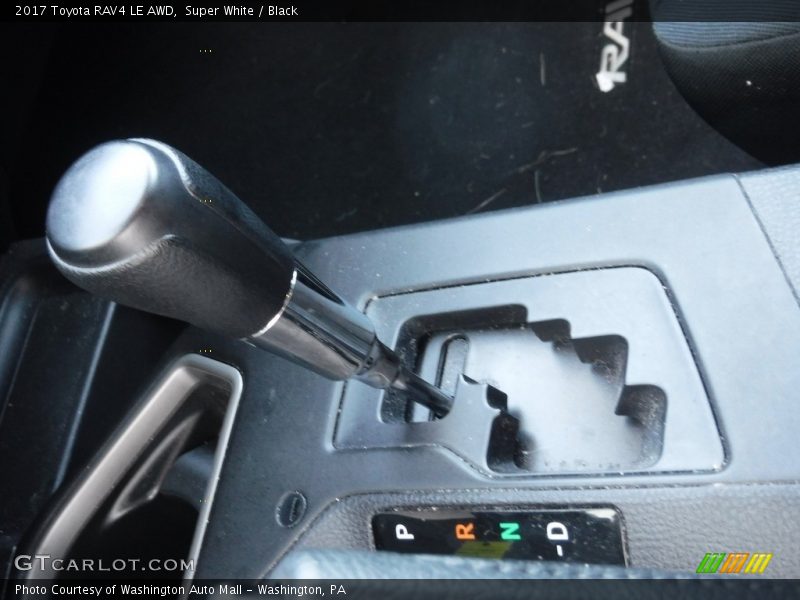 Super White / Black 2017 Toyota RAV4 LE AWD