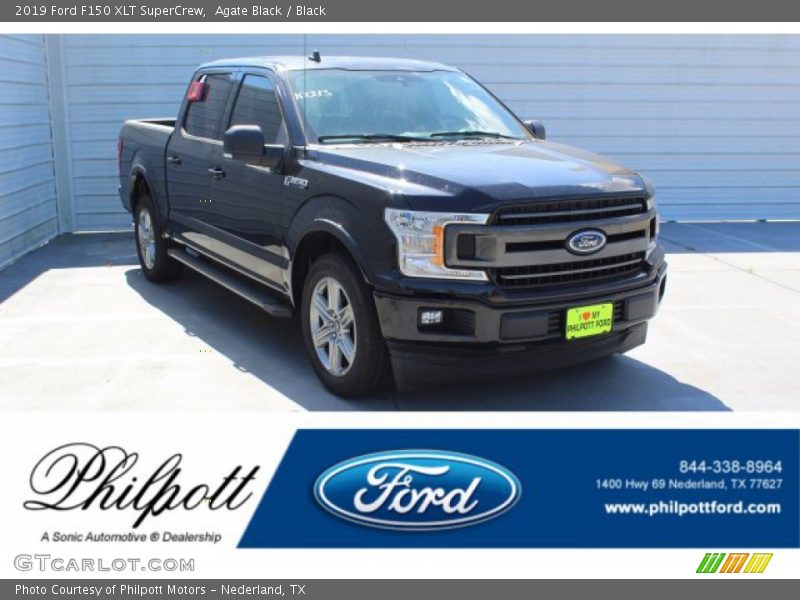 Agate Black / Black 2019 Ford F150 XLT SuperCrew